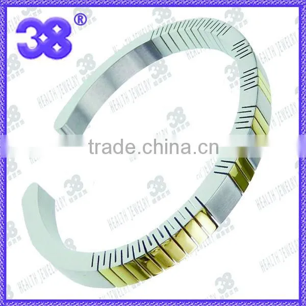 2013 Cuff Bracelet men Bangle 7.5-8.5inch friendship 5 in 1 healthy bangle