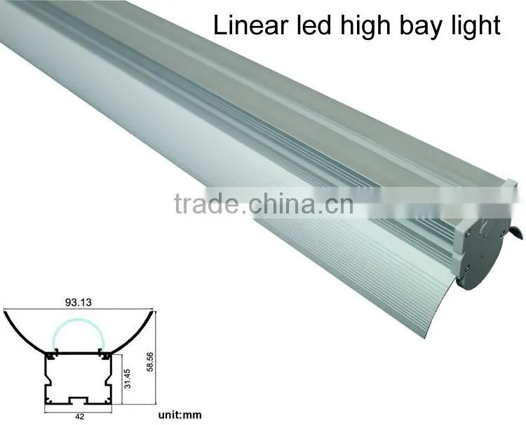 2016 factory good quality linear led high bay light for ceiling or pendant light