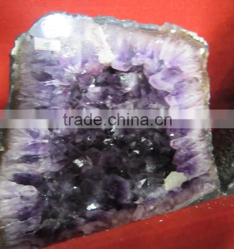 Rough healing large brazil amethyst geode for sale