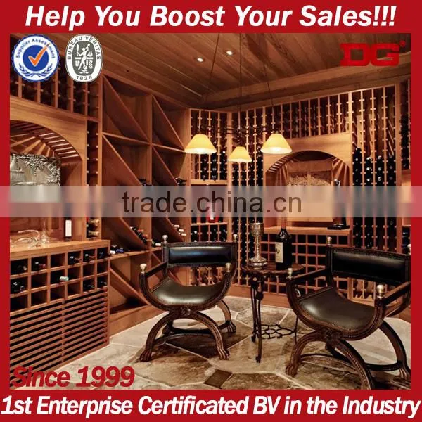 Customized Modern Wood Shelf For Wine Bottles