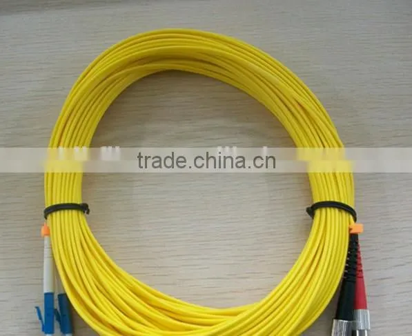 FTTH optical fiber sc-lc patch cord with LSZH jacket,duplex singlemode sc-lc fiber optic patch cord cable 9/125 1.5m