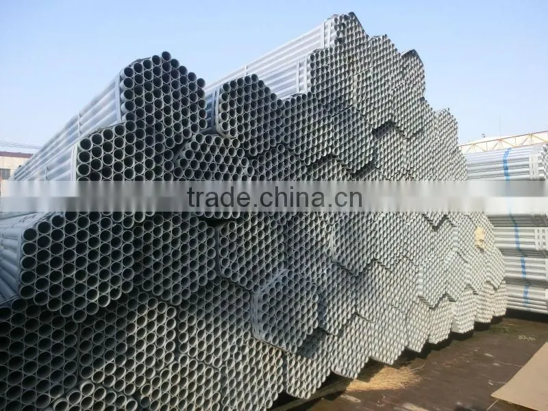 CONSTRUCTION BUILDING MATERIAL GALVANIZED SEAMLESS STEEL PIPE MADE IN CHINA YOU CAN IMPORT DRIECTLY FROM CHINA