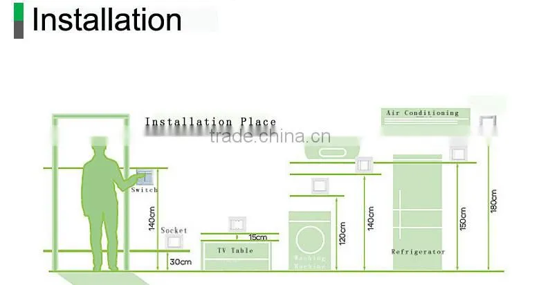 Electrical 250v 10a 86 type 3 gang 3 way wall switch