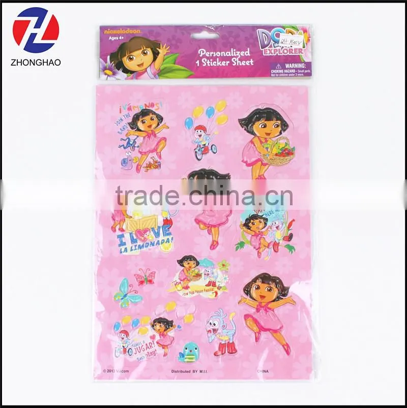 New arrived unique funny customized puffy sticker for boys