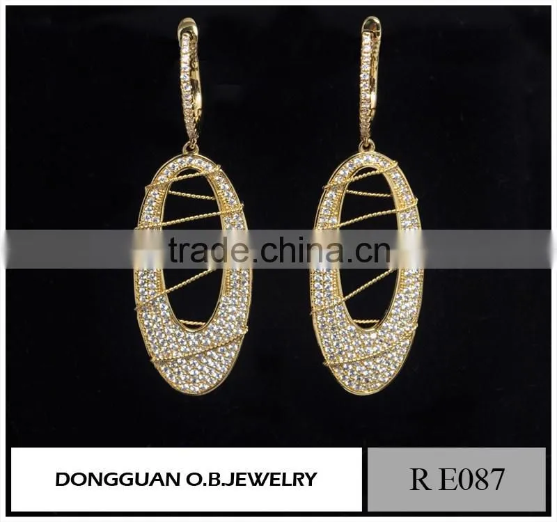 Fashion hanging cross earrings for men latest hanging earrings