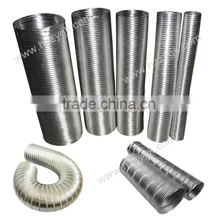 Fire Resistant Insulated Aluminum Foil Flexible Air Ventilation Duct / Flexible Heat Resistant Duct Hose