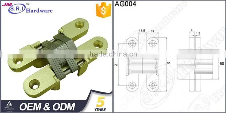 Wholesale sale 180 degree zinc alloy heavy duty concealed hinge