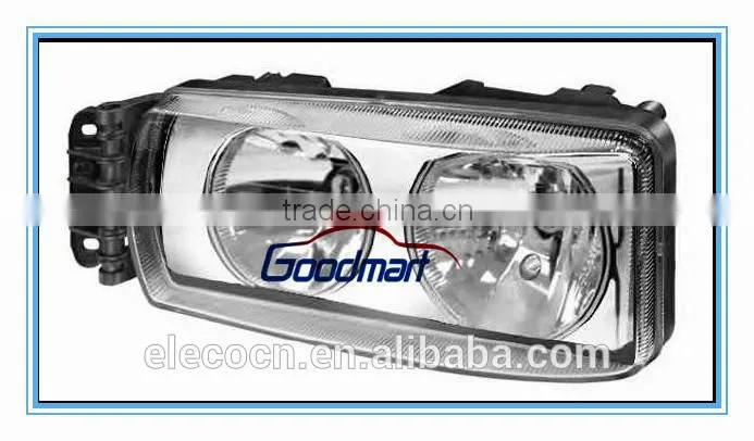 Iveco head lamp manual LH e-mark 504238117 Iveco daily parts