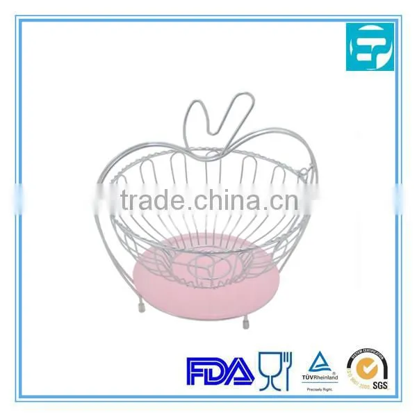 Hanging stainless steel wire basket