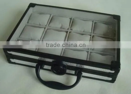 PVD watch case,watch storage case,aluminum luxury watch box