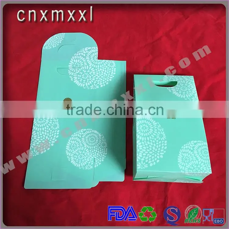 Brand new blue recyclable high quality gift packaging box with great price