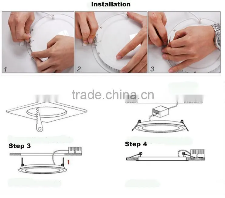 led panle light ROUND 15W 1200lm Ra>70 WITH LOW PRICE