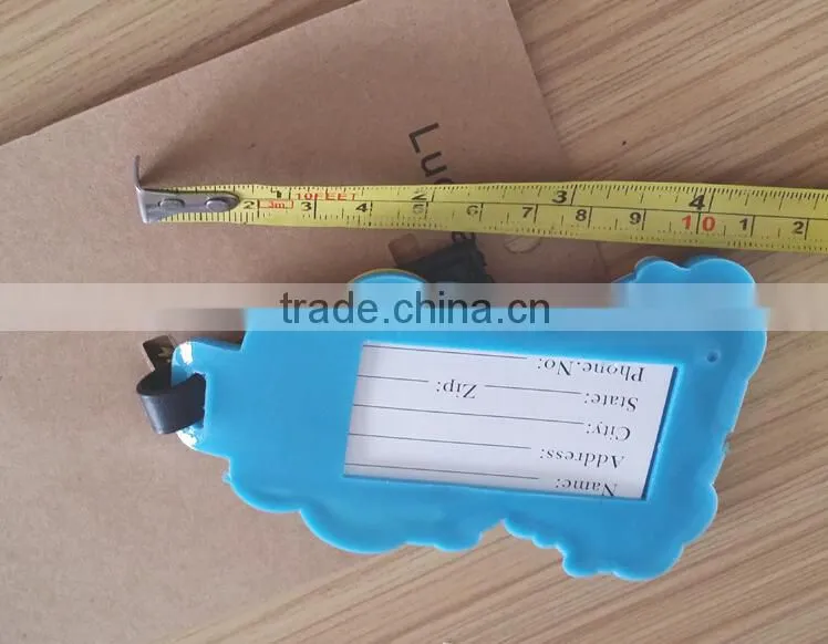 top quality pvc luggage tag with loop manufacturer
