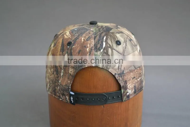 6 panel distressed camo hat