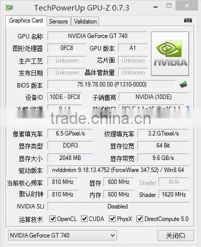 nvidia PCI Express Graphics Cards GT740 2G DDR3 128BIT