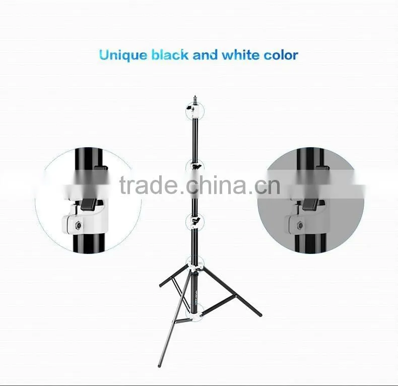 Professional refined aluminum tube light stand for photo studio flash umbrellas reflector