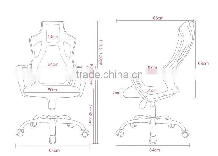 J80 High back cheap racing seat style gaming office chair