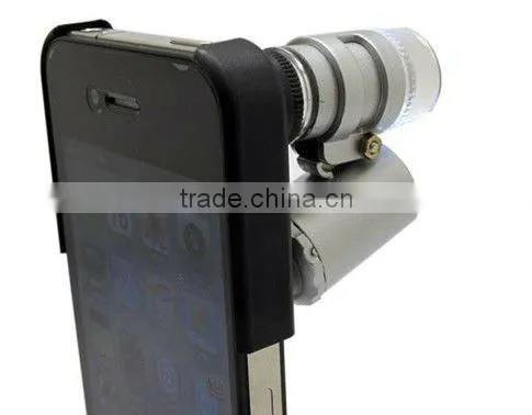 hot sale iphone camera microscope with 2 led light and 1 uv light 60x binocular microscope