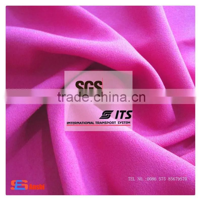200gsm polyester moss crepe fabric 4way spandex fabric for women pants fabric