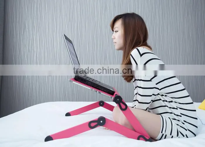 Personal Portable and Foldable Laptop Table in Bed Notebook Stand Computer Desk