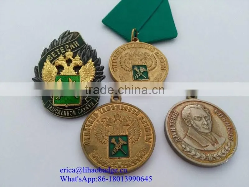 Low price war medals Free delivery custom metal award medals Excellent quality cheap Russia medals