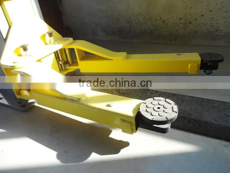 two post hydraulic cylinder frame car lift , clear floor car lift,3500kg
