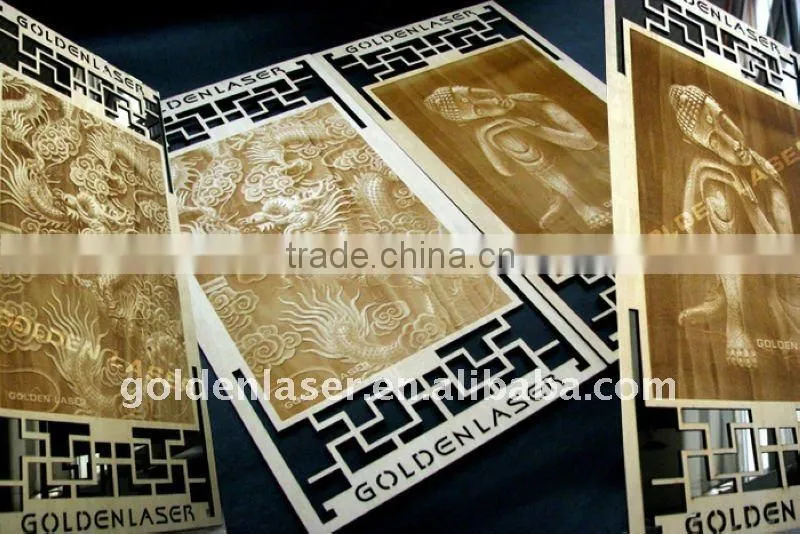 Large Size Laser Engraving Cutting for Wood