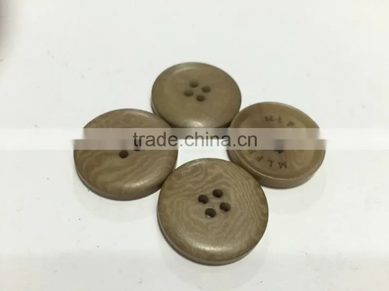 Custom laser logo Corozo Nut Buttons