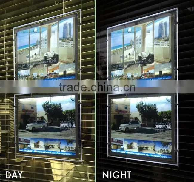 Cable Display System A3 A4 Acrylic Pocket Great For Real Estate Windows