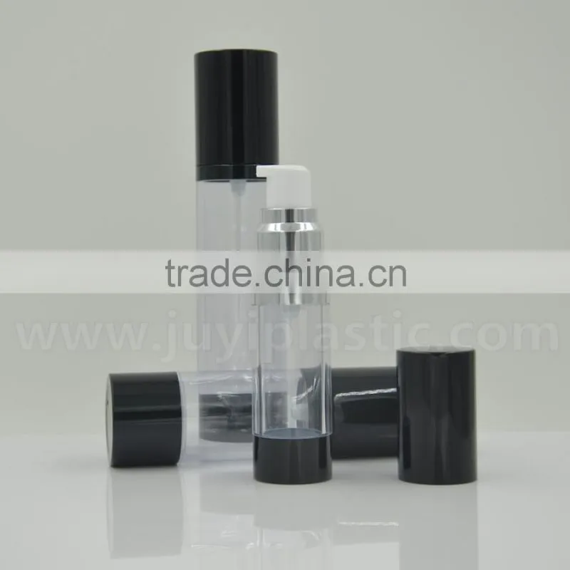 Plastic cosmetic bottles, airless pump bottles for packaging,plastic bottles
