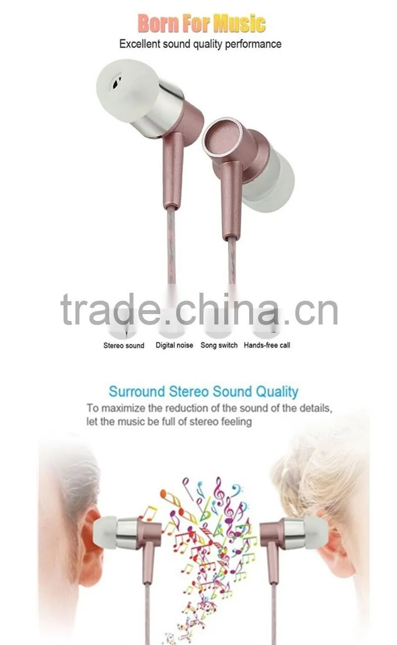 Fashion perfume earphone with mic