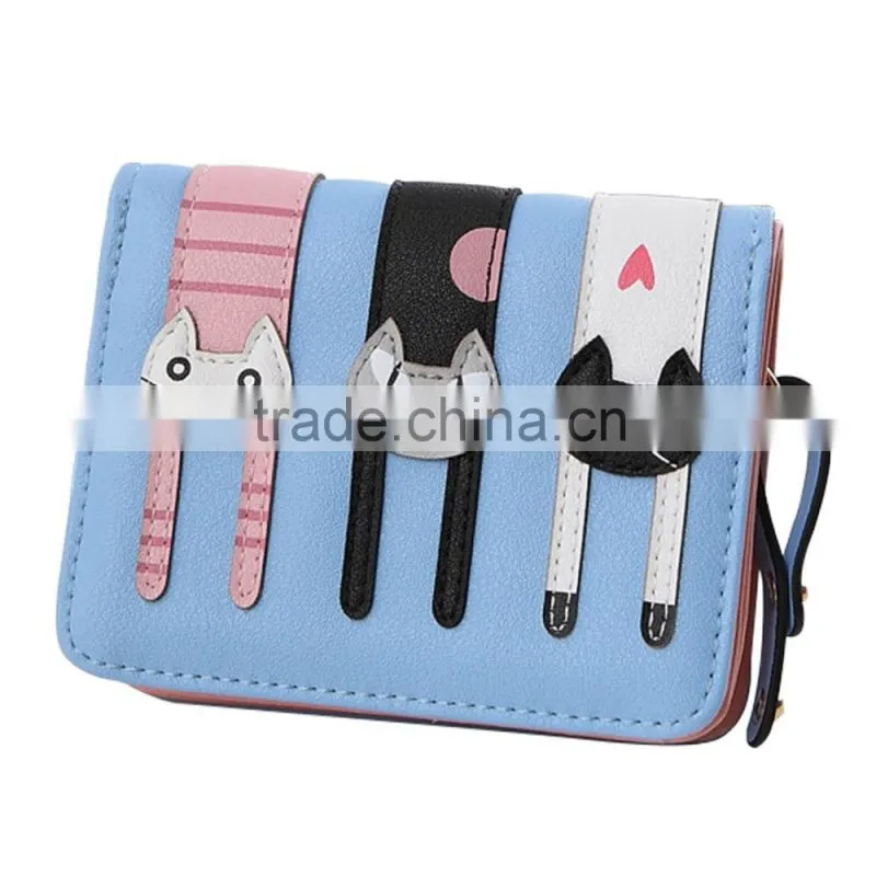 fashion colorful style custom leiusre girl wallet cute small handbags