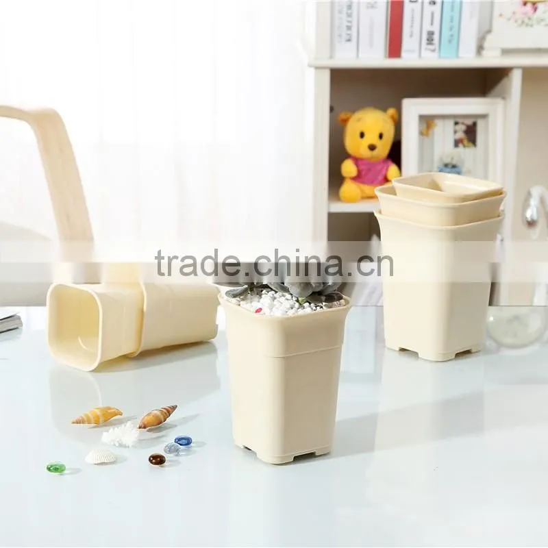 High Quality Colorful Plastic Flower Pots 12*15.5CM