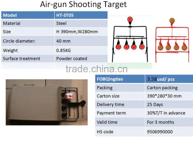 Different molds Automatic gun shooting target