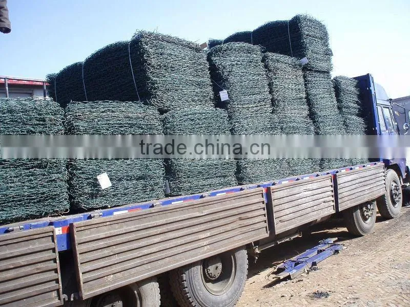 1x1x2meters Hot Dipped Galvanized Gabion Box Mesh As Cage for stone