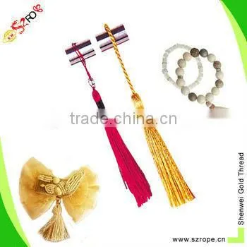Hot sell polyester decorative tassel for home textile,Perfume bottle decorative tassel