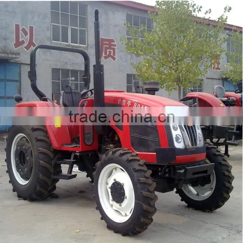 80hp 4wd farm tractor with remote control