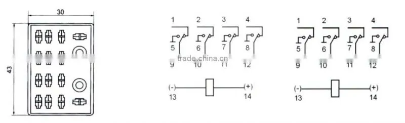 HEIGHT Hot Sale PT14-B Relay Socket / 17pin Relay Socket/General relay socket with High Quality Factory Price