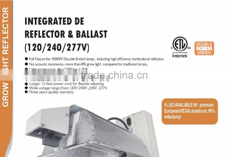 Professional Manufacturer SINOWELL Air Cooled 600w Grow Light