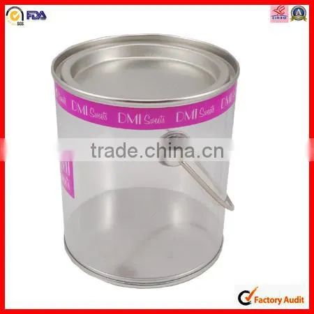 hot sale round tin pvc can