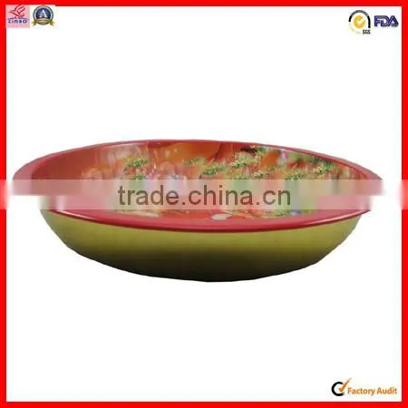 recycled high quality custom round metal tin tray