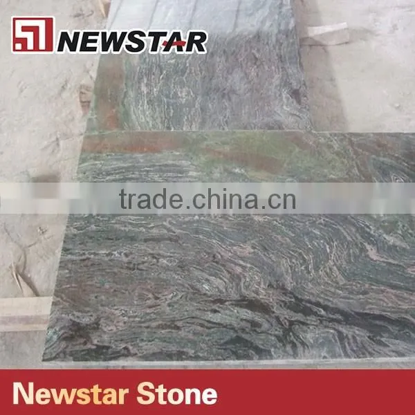 Prefabricated kitchen counter tops multicolor green granite countertop