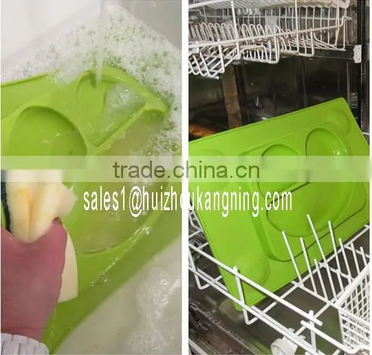 Silicome Suction Bowl Sectional Baby Plate/Placemat