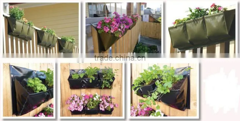 Felt Vertical Garden Grow Bags,Hanging Planter Bags,Outdoor Wall Planters