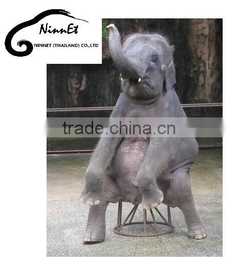 Wood Carved Elephant from Thailand