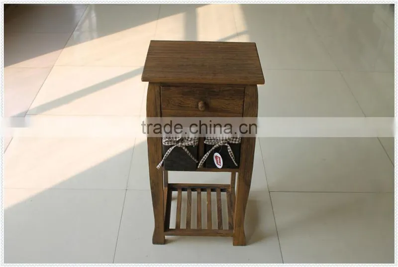 Antique high quality handmade decorative white wooden cabinet with drawer