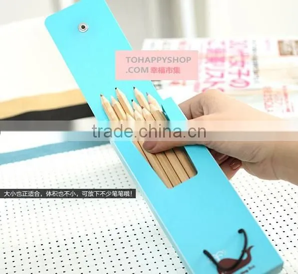 16.5cm*6cm pp funny pencil case with botton