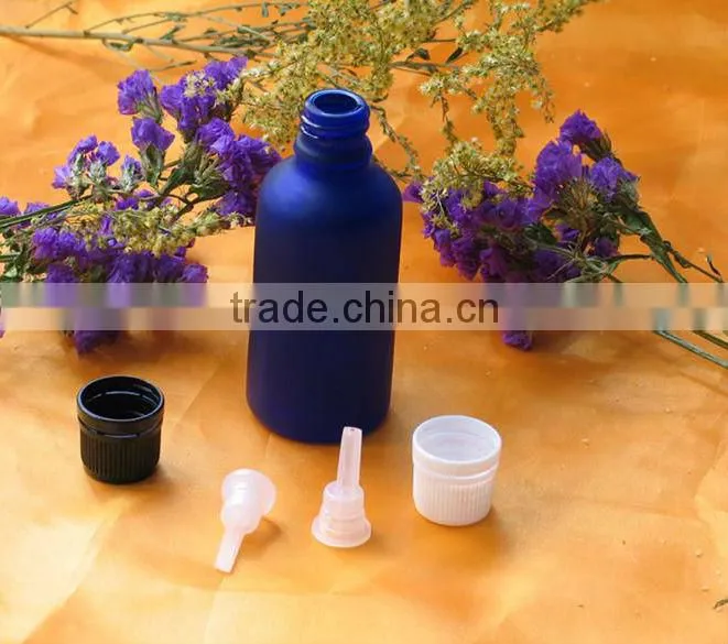 amber colour volatile oil bottle with lid