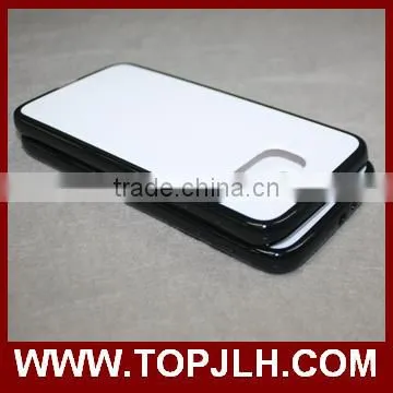 White PC case with TPU Edge uv printing phone case for iphone 6