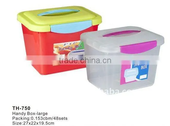 plastic rectangular handy box
